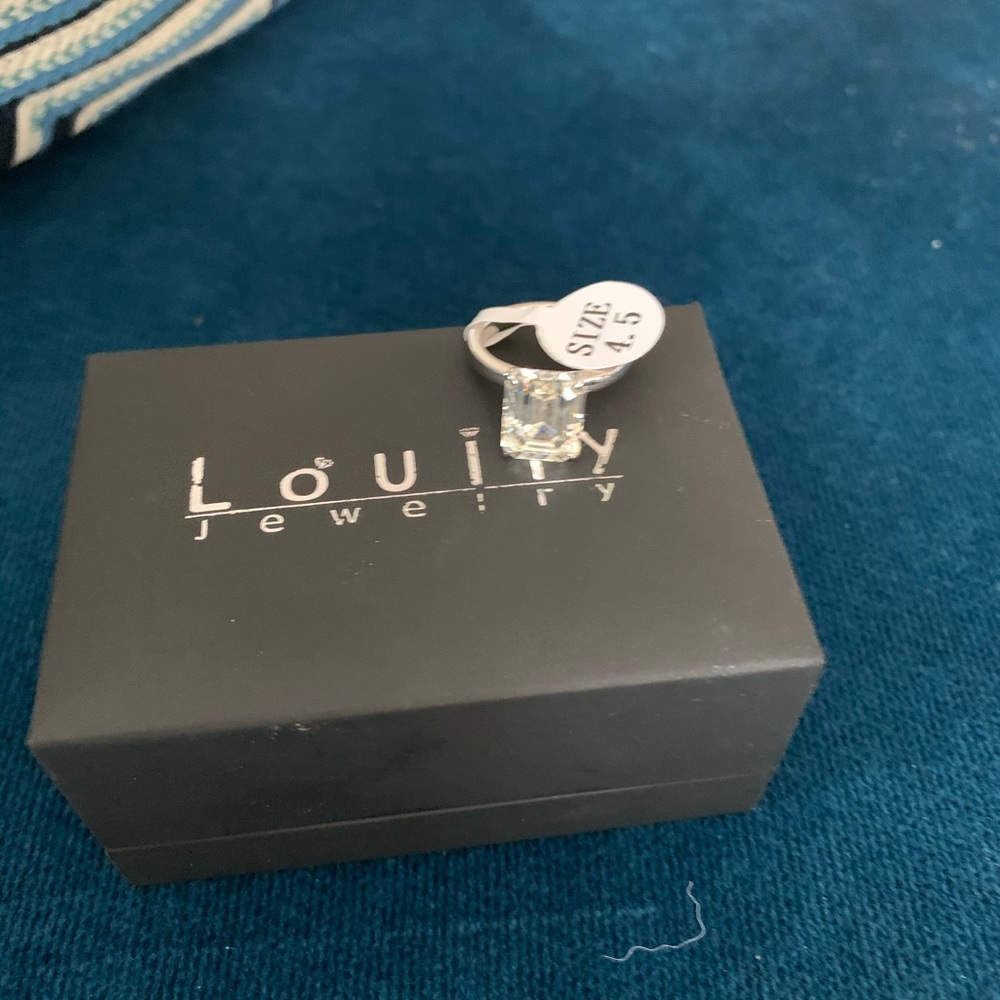 NWT emerald cut engagement ring by Louily - Picture 2 of 2